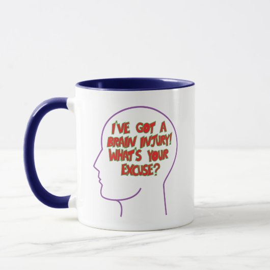 Mug Brain Injury, dessin de Jamie Twinney, (Gauche)