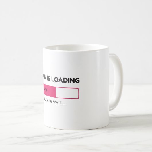 Mug Brain is loading, please wait (Devant droit)