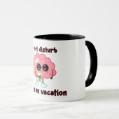 Mug  Brain on Vacation (Devant droit)