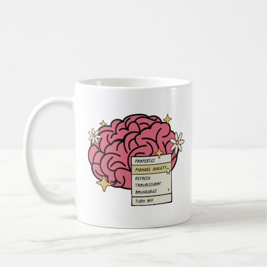 Mug Brain properties mange anxiety (Gauche)
