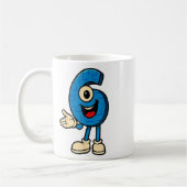 Mug Brainrot 67 Meme Six Seven 6-7 Funny Internet Joke (Gauche)