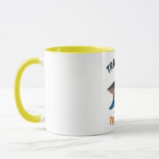 Mug BrainRots TralaleroTralala- The Three-Legged Shark (Gauche)