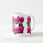 Mug Brains & Beauté - Design Humour Zombie (Devant droit)