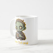 Mug Brains Optional Zombie Coffee Funny Cute Undead  (Devant gauche)