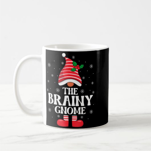 Mug Brainy Gnome Christmas Family Matching Group Funny (Gauche)