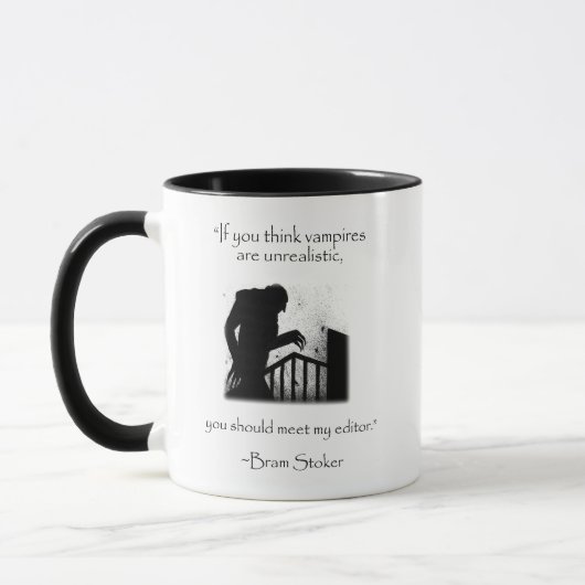 Mug Bram Stoker - Dracula - Citations erronées moderne (Gauche)
