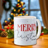 Mug Branch with robin birds and berries Christmas