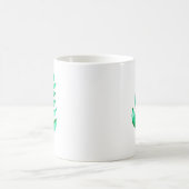 Mug Branche d'aquarelle simple - vert (Centre)