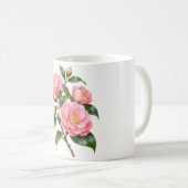Mug Branche de Camélia Rose (Devant droit)