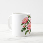 Mug Branche de Camélia Rose (Devant gauche)