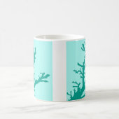 Mug Branche de corail - turquoise et aqua (Centre)