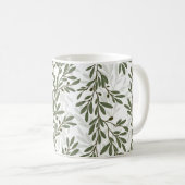 Mug Branche d'olivier vert Motif méditerranéen (Devant droit)