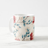 Mug Branche florale botanique élégante (Devant gauche)
