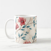 Mug Branche florale botanique élégante (Gauche)