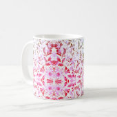 Mug Branche Florale Or En Floraison Sur Arrière - plan (Devant gauche)