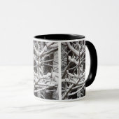 Mug Branches couvertes de neige (Devant droit)