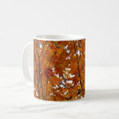 Mug Branches de feuilles d'érable I Automne orange (Devant gauche)