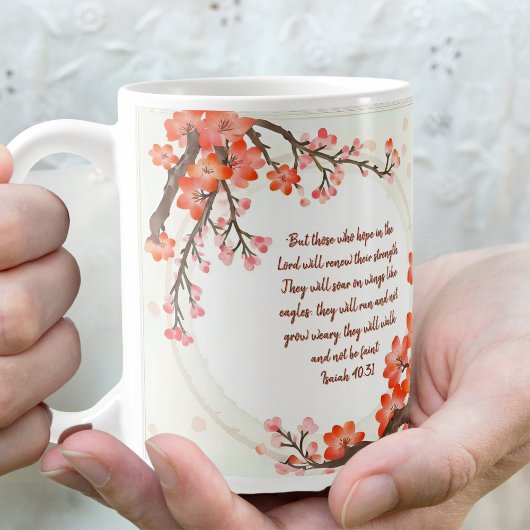 Mug Branches de floraison de verger 