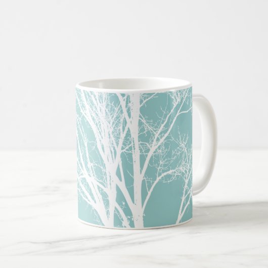 Mug Branches de l'arbre blanc (Devant droit)