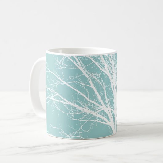 Mug Branches de l'arbre blanc (Devant gauche)