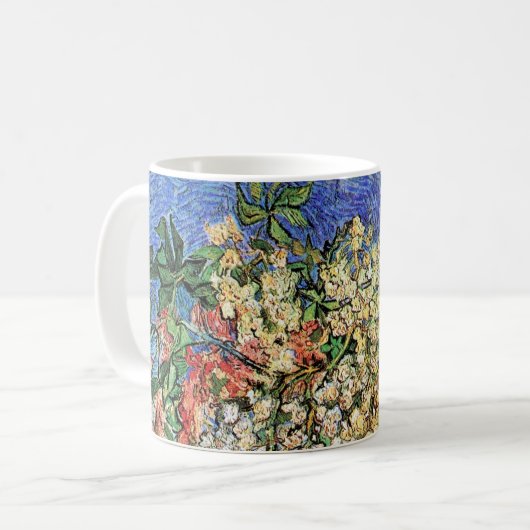 Mug Branches de marronnier en fleurs par Vincent van G (Devant gauche)