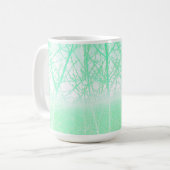 Mug Branches de Menthe Verte Brumeuse Givrée (Devant gauche)