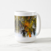 Mug Branches de palmier, soleil d'après-midi (Devant droit)
