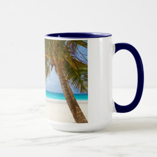 Mug branches de palmiers de plage arbre île tropicale 