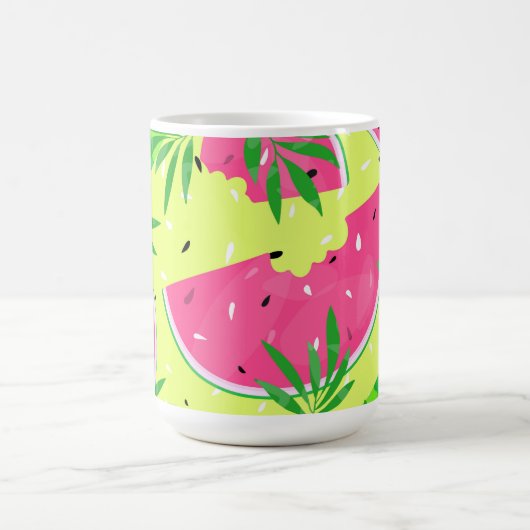 Mug Branches de pastèques d'été Bright Tropical (Centre)