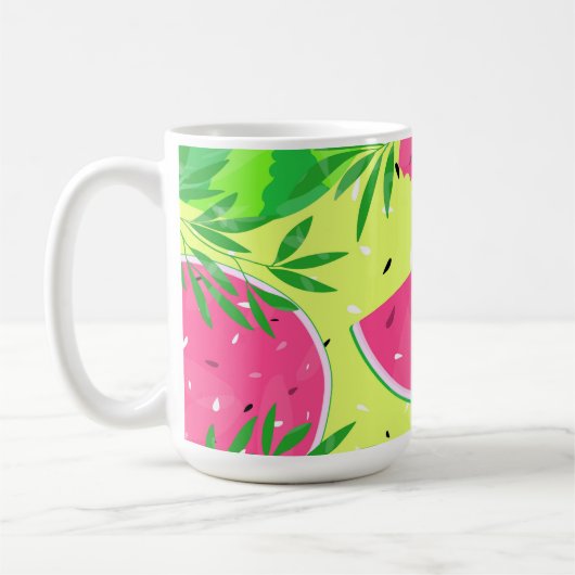Mug Branches de pastèques d'été Bright Tropical (Gauche)