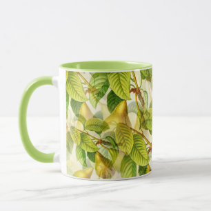 Mug Branches de poires et Motif de poires 