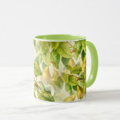 Mug Branches de poires et Motif de poires  (Devant droit)
