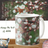 Mug Branches de prune avec fleurs blanches