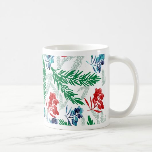 Mug Branches de sapin avec des baies (Droite)