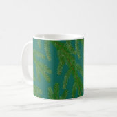 Mug Branches de sapin vert festif (Devant gauche)