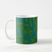 Mug Branches de sapin vert festif (Gauche)