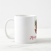Mug Branches de semis en bois vert et rouge (Gauche)