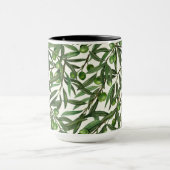 Mug Branches d'olive sur blanc (Centre)