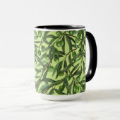 Mug Branches d'olive sur le vert miel (Devant droit)