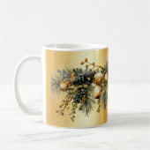 Mug Branches du cône de pin de Noël (Gauche)