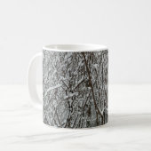 Mug Branches enneigées Hiver Abstrait (Devant gauche)