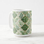 MUG BRANCHES ET VIGNES IRLANDAISES VERTES & OR (Devant gauche)