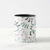Mug Branches rétro et Berries Vert et Rouge (Centre)
