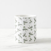 Mug Branches vertes de Budding - motif sans soudure (Centre)
