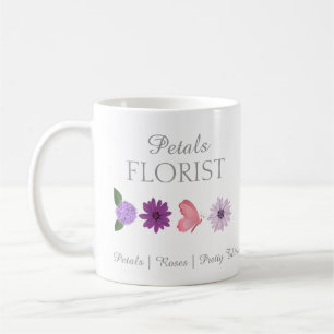 Mug Branding d'entreprise de fleuriste de boutique mod
