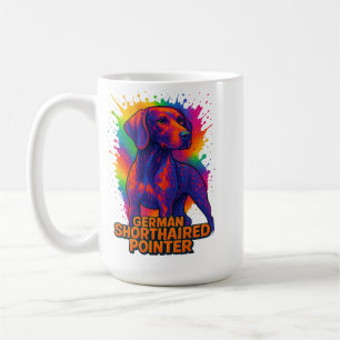 Mug Braque allemand à poil court Pop Art – Néon Coloré