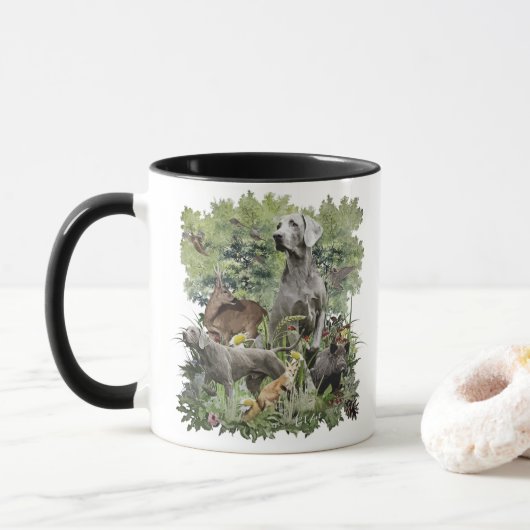 Mug Braque de Weimar (Avec donut)
