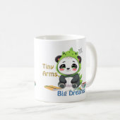 Mug Bras minuscules, Gros Rêves. (Devant droit)