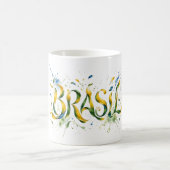 Mug Brasil Watercolor Splatter Artistic (Centre)