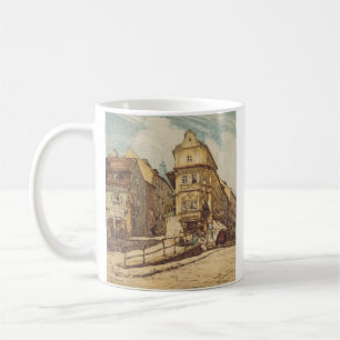 Mug Bratislava par Richard Lux Siècle Eau-forte coloré